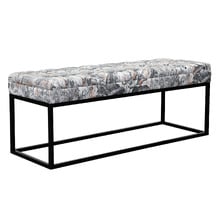 Floral Milford Upholstered Ottoman Bench